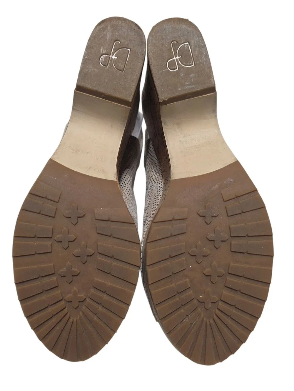 DONALD J PLINER METALLIC ROSIE CORK WEDGE SANDALS SZ9